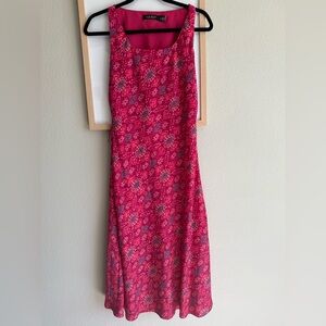 Ralph Lauren Black Label Pink and Red Sleeveless Sundress
